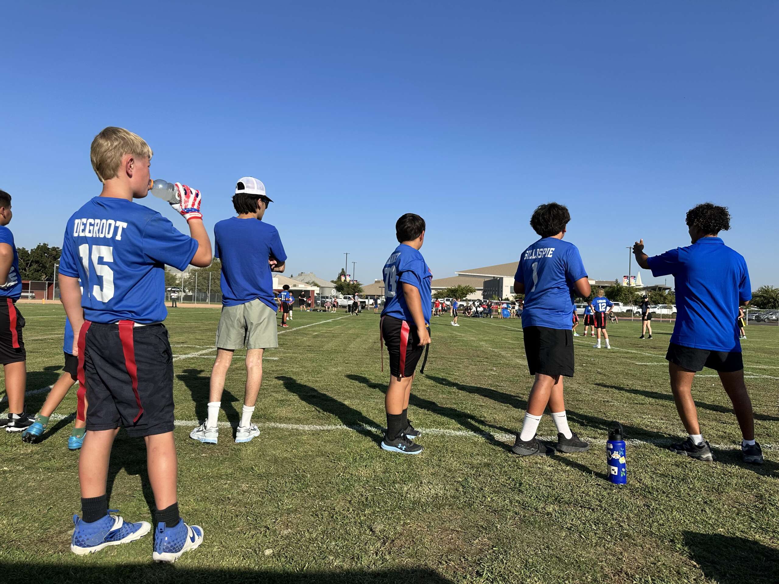 Patriots flag football game day